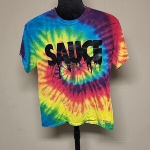 Colortone Sauce Avenue Tie-Dyed Adult Size Medium T-shirt.